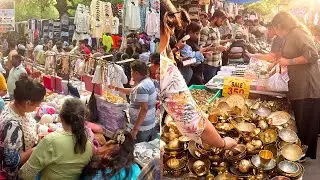 नई दिल्ली की जनपथ बाजार में त्योहारों की खरीदारी Janpath Market in Delhi = Patr-2