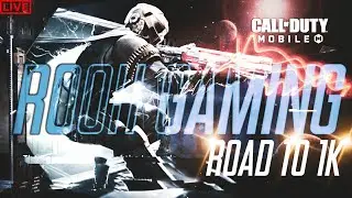 COD MOBILE LIVE CUSTOM ROOM ROAD TO 1K | PUBG LIVE |BATTLEPASS GIVEAWAY IN CODM AT 1K| ROOHGAMING