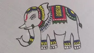 ✨🔥Free (class : 34 ) Fabric painting course || Kalamkari block model art #fabricpainting #kalamkari