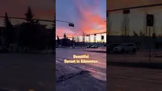 Beautiful sunset in Edmonton #sunset #edmonton #canada