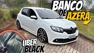 FAZ UBER DE CARRO REBAIXADO SANDERO REBAIXADO COM BANCOS DE AZERA UBER BLACK