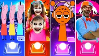 Peppa pig 🐷 Coffin Dance 🆚️ Vlad and Nike 🆚️ Sprunki Incredibox 🆚️ Blippi 🎶 Who is Best Tiles Hop