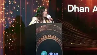 Manvi Khilnani hosting for Dhan achievers night with Virender Sehwag