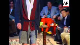 Tartan theme from top Belgian designer