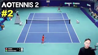 Jabeur vs Haddad Maia | AO TENNIS 2 Simulation Gameplay #2 w/Commentary