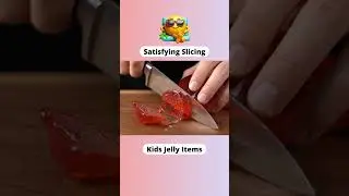 ASMR Kids Jelly Cutting: Animal Shapes & Satisfying Sounds #asmr #asmrsounds