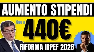 Aumento Stipendi da 40 a 440&euro;, IRPEF dal 35% al 33%: ecco chi ci Guadagna