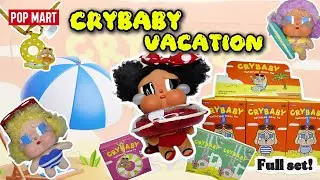 POPMART Crybaby Vacation Mode On | Full set Unboxing  & Close-Up Review