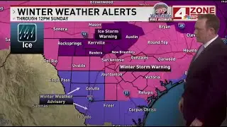 SPECIAL WEATHER REPORT | Freezing rain falls as temps drop below freezing