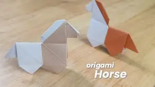 Origami Horse🐎 easy #origami tutorial