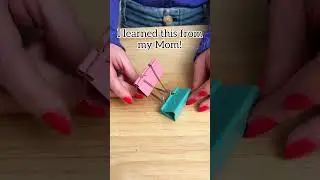 How to make a phone stand out of binder clips! #hometips #iphone #smartphone #easydiy