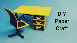 Making of Study Table & Chair from Match Box | Easy Paper Craft Ideas | DIY Miniature Table & Chair.