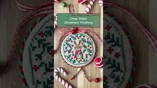 Cross Stitch Ornament Finishing Woodland Series - Blue Ribbon Designs Tutorial #christmas #stitch