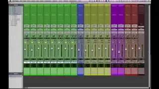 Pro Tools esssitnals for mixing: Track color coding and organization