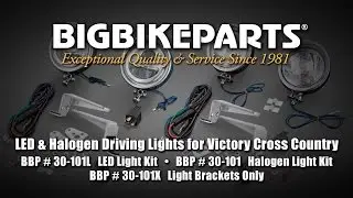 LED and Halogen Driving Light Kits for Victory Cross Country