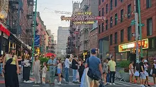 Italian Vibes in NYC! 🇮🇹 Little Italy Night Walking Tour 4K 🌙 Fantastic Food & Amazing Atmosphere 🗽