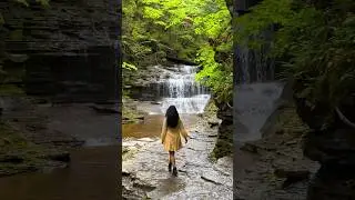 Upstate New York 🌿💦 #waterfall #newyork #spring #weekendgetaway