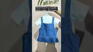 Baby denim collection 💙 WhatsApp 7025604060 #shorts #babydress