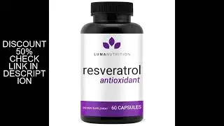 High Purity Resveratrol, Trans-Resveratrol Supplement - High Potency Antioxidant, Supports Brain Hea
