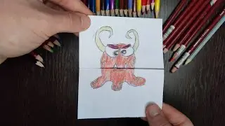 Red Monster - Coloring, How to draw