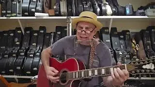 Zig Zeitler Zydeco Ziggie Blues 12 string Guitar & Harp