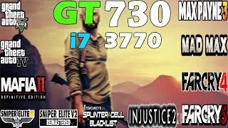 GT 730 2GB GDDR5 Gaming With i7 3770 | 11 Games Tested