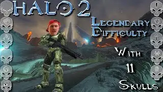 Halo 2... Theres no quit in me! Quarantine Zone, Legendary with 11 skulls! lets finish it!