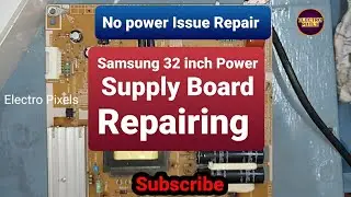 Samsung Led TV Power Supply Problems||Led Tv SMPS Repair ||Power Supply Board Shorting Removal.