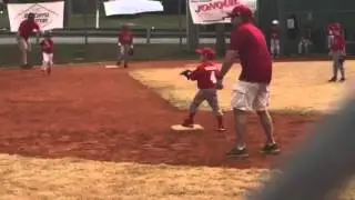 Noah's first game hit off the pitching machine!