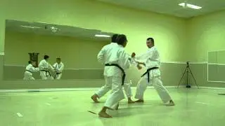 IKD Shotokan Karate black belt test (for Nidan), Heian Nidan Bunkai | May 2012