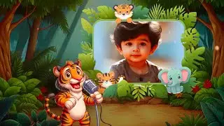 🌳 Jungle Theme 🐘🐯 Birthday Invitation💌  by Hafeez Teamworks