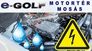 VW E-Golf motortér mosás