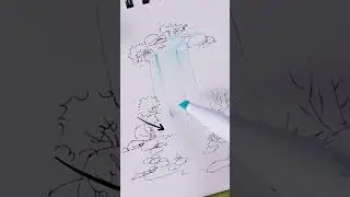 Как легко нарисовать водопад