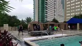 Billie Jean at the Post-Convention Aqua Zumba Masterclass
