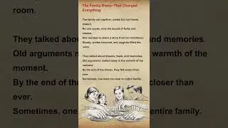 ⭐Slow English Story |The Family Dinner That Changed Everything | A Heartwarming Short Story