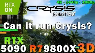 Crysis Remastered | RTX 5090 | Ryzen 7 9800X3D | 4K - 1440p - 1080p | Maximum Settings