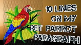 10 lines on My Pet Parrot Paragraph in English Cursive Handwriting