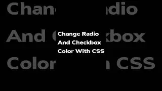 change radio button to checkbox in css 