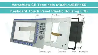 Allen Bradley 6182H-12BEH15D Terminal Keypad HMI Panel Glass LCD Display Screen Front Cover