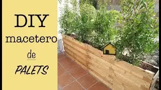 DIY MACETERO DE PALETS | RECICLAJE | DIVISOR JARDIN ECONOMICO