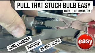 Easy way to pull a stuck bulb ￼