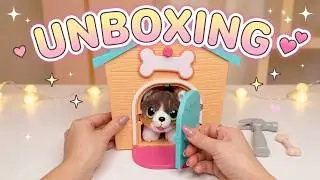 LITTLE LIVE PETS MY PUPPYS HOME MINIS CUT TOY UNBOXING MYSTERY SURPRISE ASMR #asmr #unboxing #toys