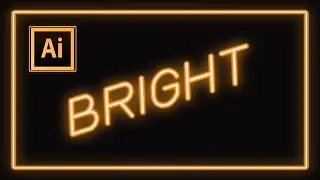 How to create neon effect in illustrator | Neon text effect illustrator | Illustrator Tutorials