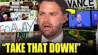 UK Protesters HUMILIATE JD Vance after Secret Service Harasses Locals