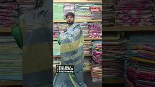 linen blend saree golden zari green blouse soft cotton material #linenfashion #linensareeswithprice