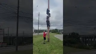 Greasy Pole Climb Practice #6