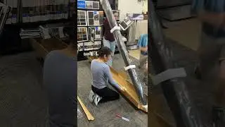 Behind the scenes... 📦 Unbox a Green Screen with us at Georgia Carpet Industries! 🎉