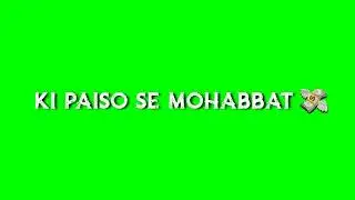 iMovie Green 😍 Screen Breakup 💔Love 😘 Whatsapp Status ll Mai Tumse Tumhari 💕