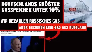 Gasspeicher unter 10% Industrie kaum zu RETTEN Politik relativiert ERNST der Lage