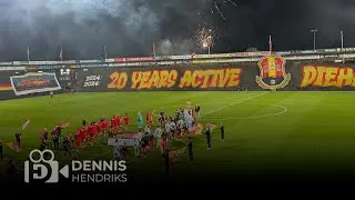 Vuurwerkshow opkomst Go Ahead Eagles - Excelsior